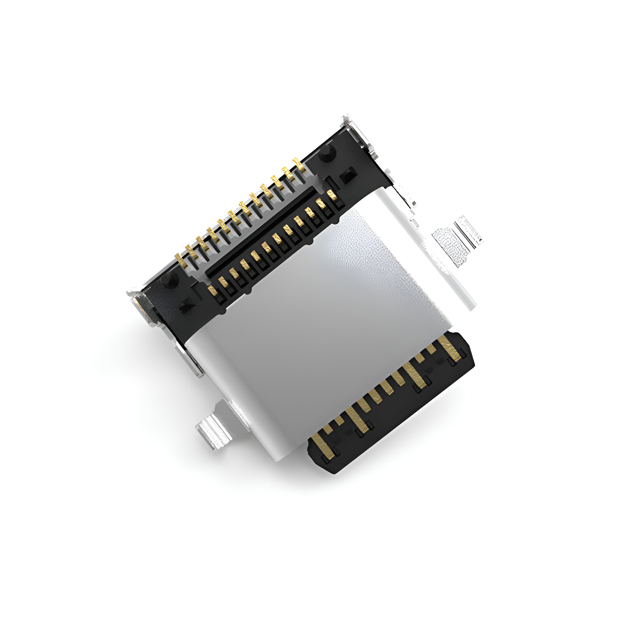 USB 3.1 TYPE C 24P防水母座 沉板2.27MM 雙排貼片SMT 長度L=9.1MM 舍片外漏 防水IPX5